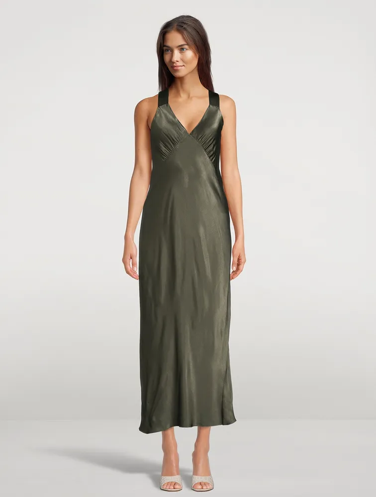 Giorgia Satin Midi Dress