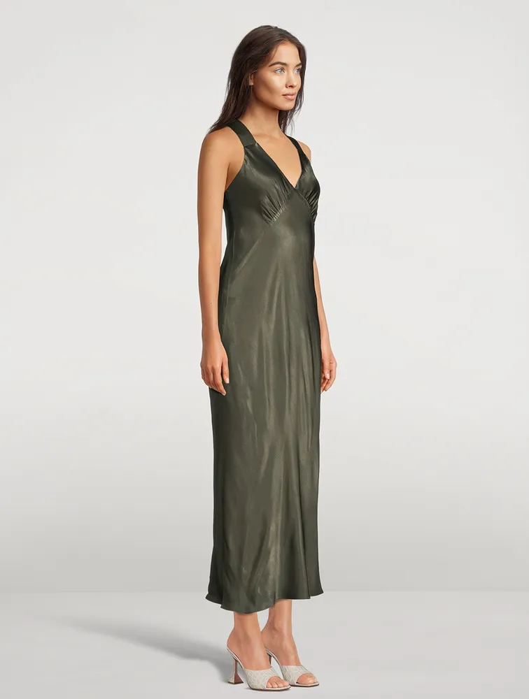 Giorgia Satin Midi Dress