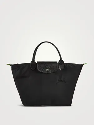 Medium Le Pliage Green Top Handle Bag