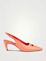Leather Slingback Pumps