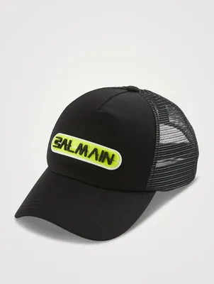 Baseball Cap With Rubber Patch