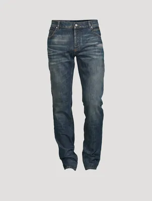 Stonewash Slim-Fit Jeans