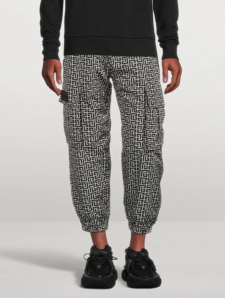 Nylon Monogram Cargo Pants