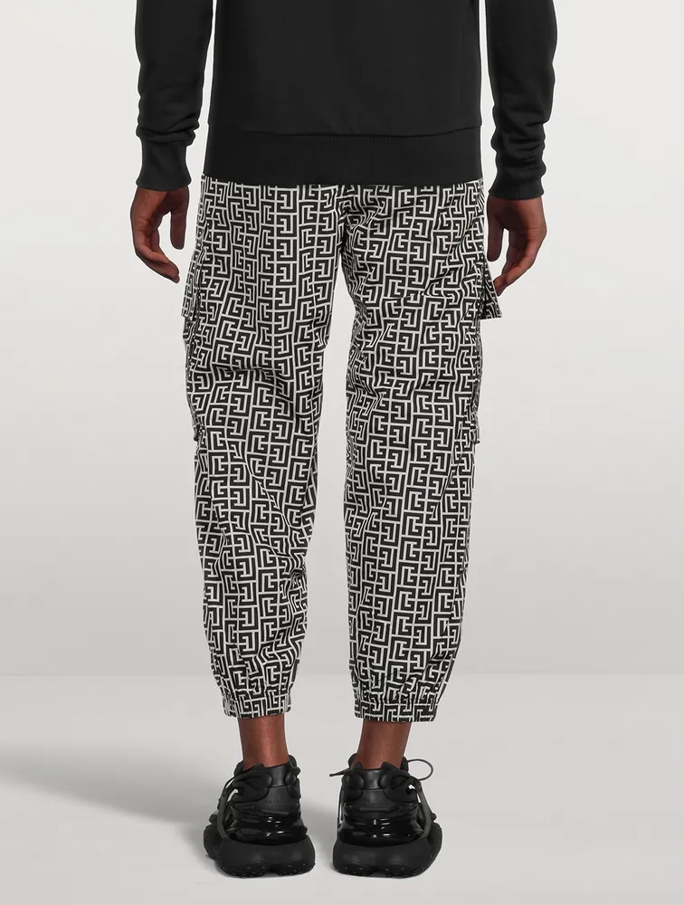 Nylon Monogram Cargo Pants