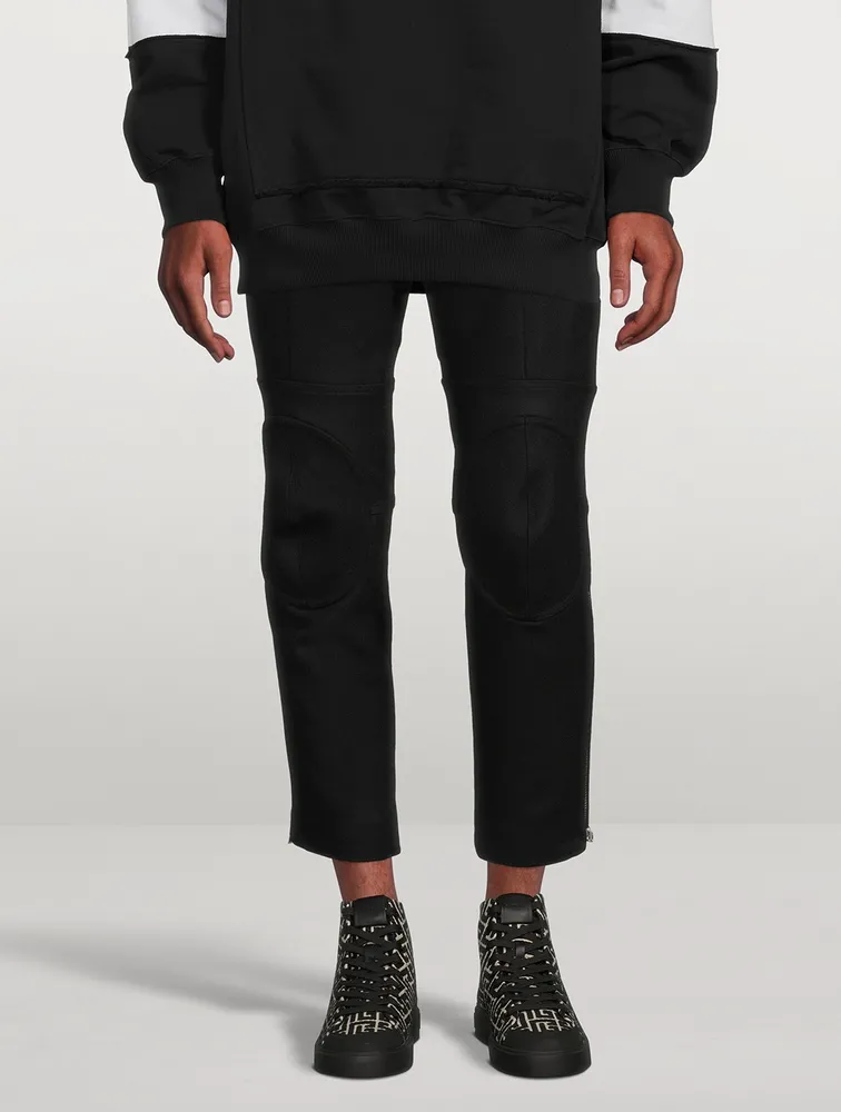 Wool Felt Rider Pants With Knee-Pads