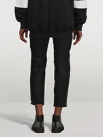 Wool Felt Rider Pants With Knee-Pads