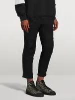 Wool Felt Rider Pants With Knee-Pads