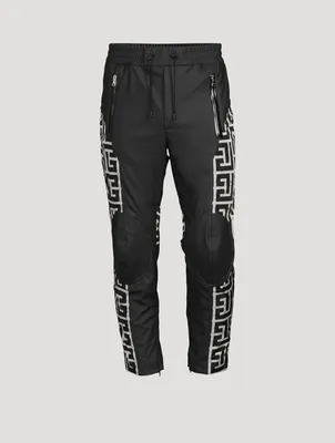 Maxi Monogram Track Pants With Knee Pads