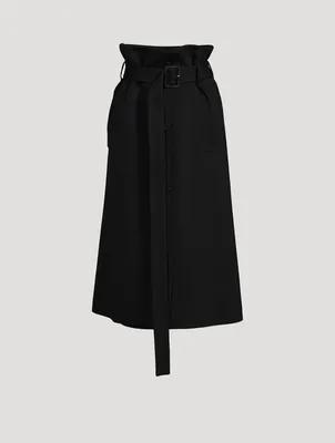 Benito Belted Midi Skirt