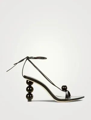 Karina Ankle-Tie Leather Sandals