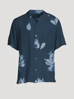 Noll Crepe Short-Sleeve Shirt Floral Print