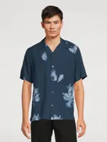 Noll Crepe Short-Sleeve Shirt Floral Print