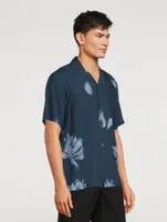 Noll Crepe Short-Sleeve Shirt Floral Print