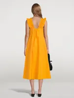 Gill Ruffled Midi Dress