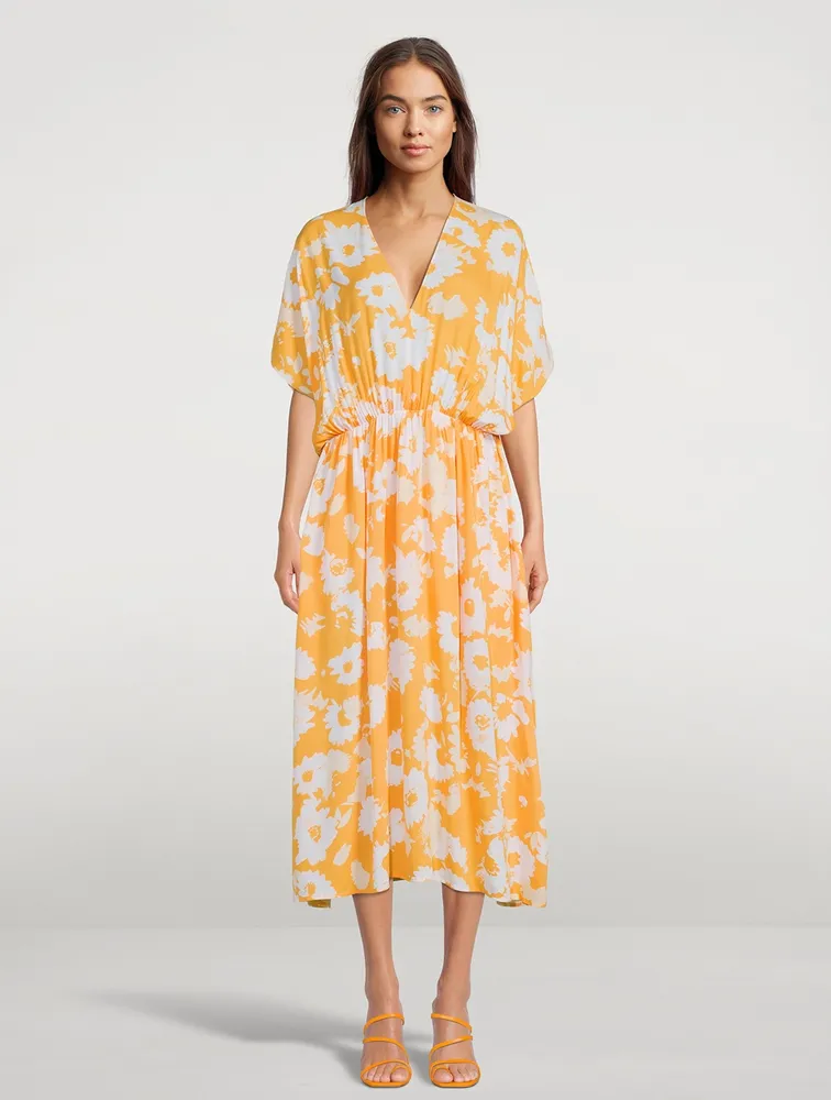 Andina Midi Dress In Floral Print