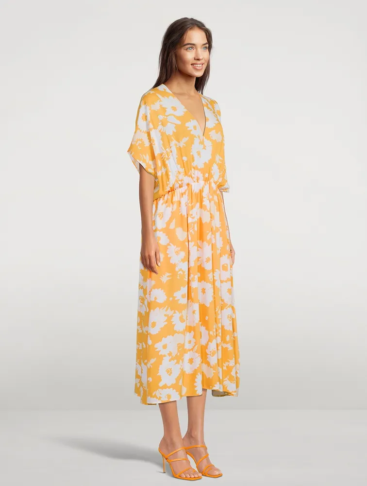 Andina Midi Dress In Floral Print