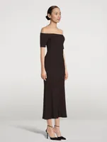 Tindra Off-The-Shoulder Midi Dress