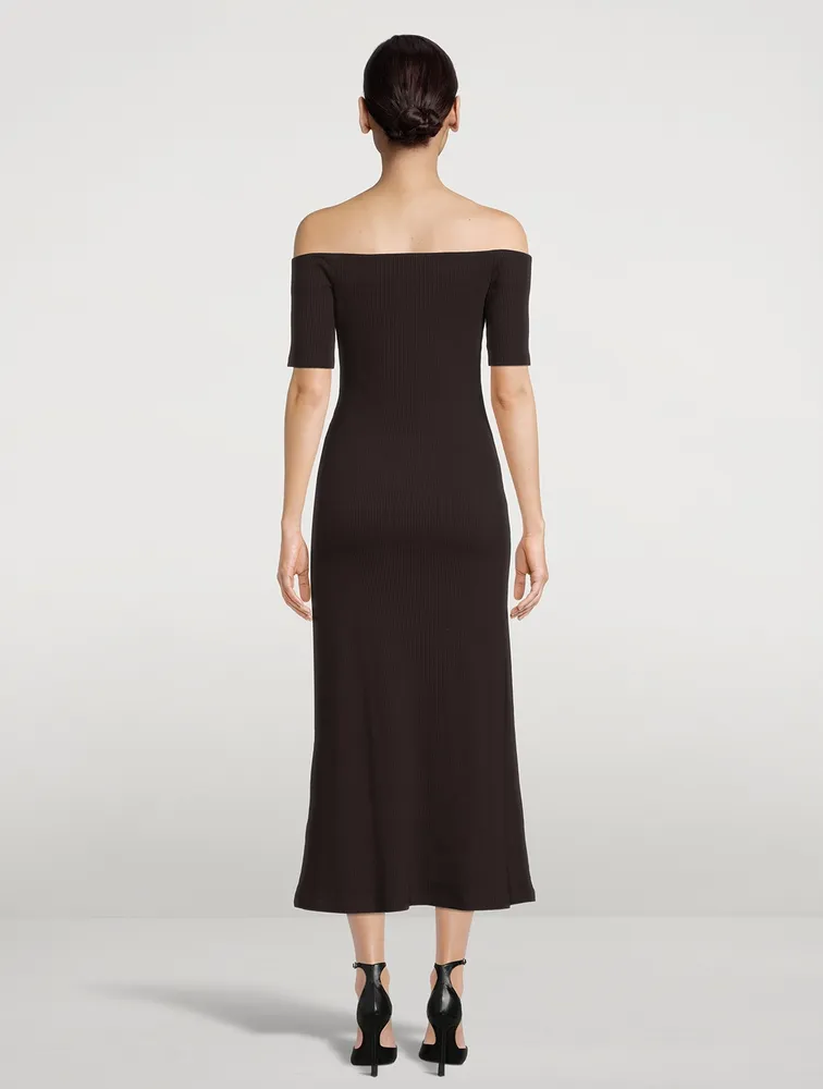 Tindra Off-The-Shoulder Midi Dress