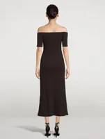 Tindra Off-The-Shoulder Midi Dress
