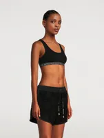 Logo-Tape Sports Bra