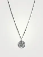 Lily Coin Sterling Silver Necklace