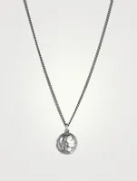 Caesar Coin Sterling Silver Necklace