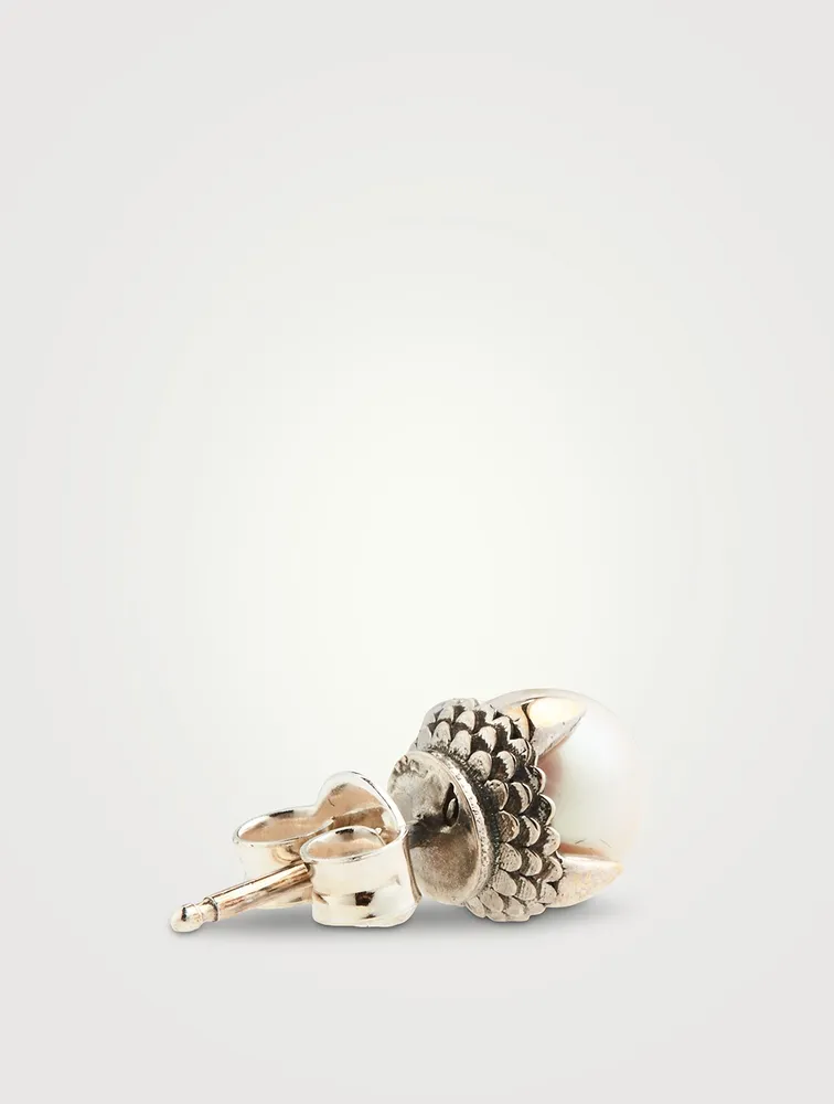 Emanuele Bicocchi pearl stud earrings - Silver