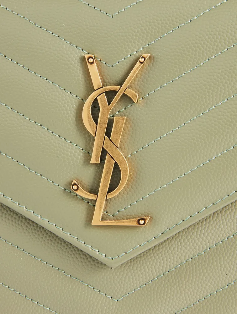 YSL Monogram Leather Chain Wallet