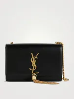 Small Kate YSL Monogram Leather Chain Bag With Tassel