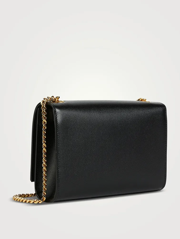 Small Kate YSL Monogram Leather Chain Bag With Tassel