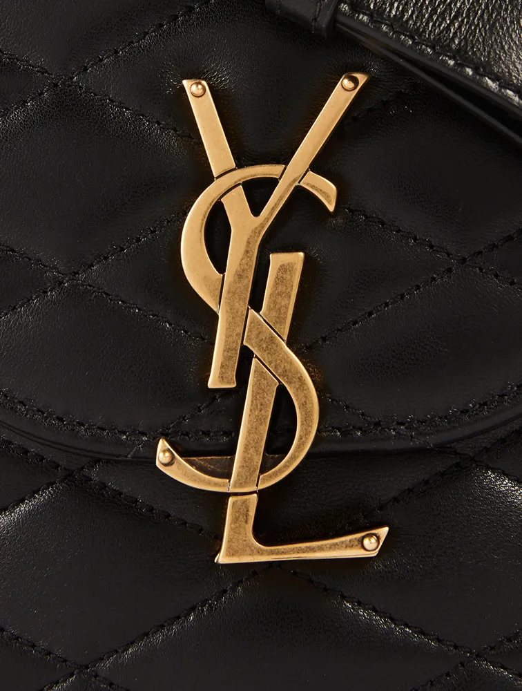 June Quilted Leather Shoulder Bag in Black - Saint Laurent