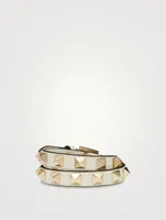 Rockstud Double Leather Strap Bracelet