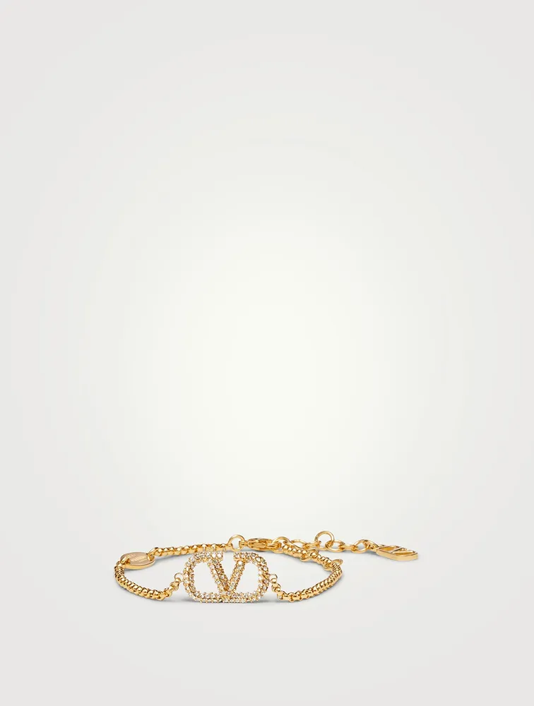 VLOGO Pavé Crystal Chain Bracelet