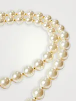 VLOGO Crystal Pearl Necklace