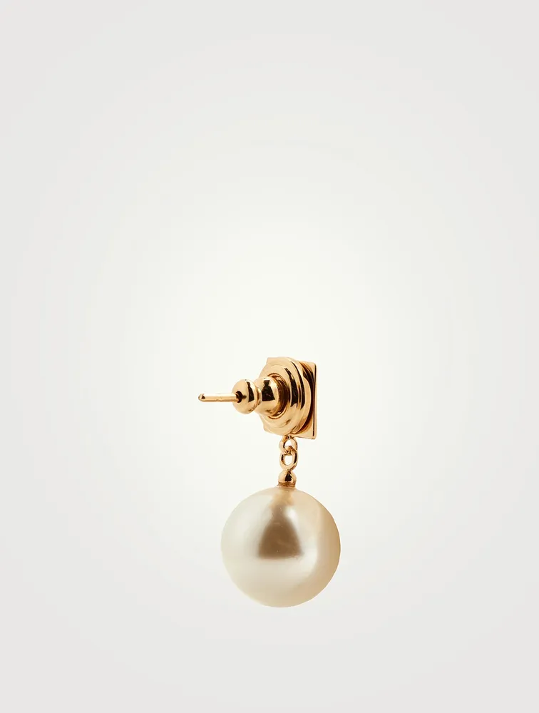 Rockstud Faux Pearl Earrings