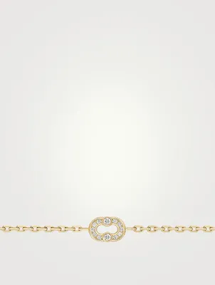 Magnetic 18K Gold Bracelet With Diamonds