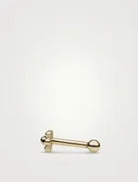 14K Gold Ball Threaded Stud Earring