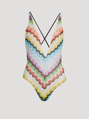 Knit One-Piece Swimsuit