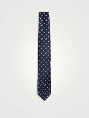 Silk Jacquard Paisley Tie