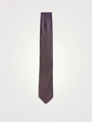 Silk Chevron Jacquard Tie