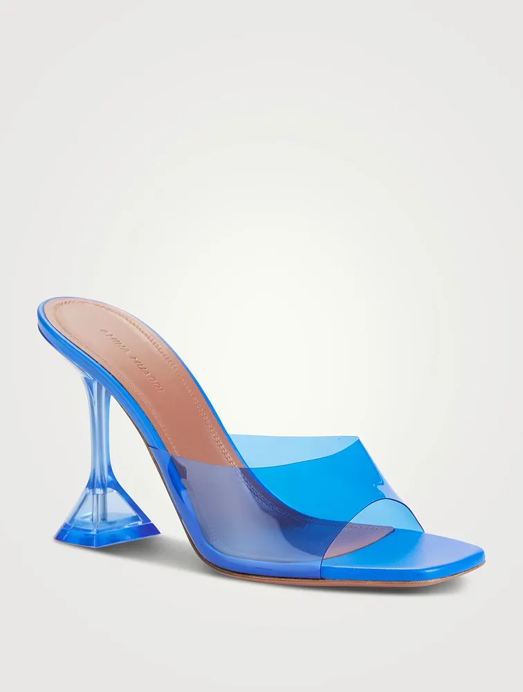 Lupita Glass Clear PVC Heeled Sandals