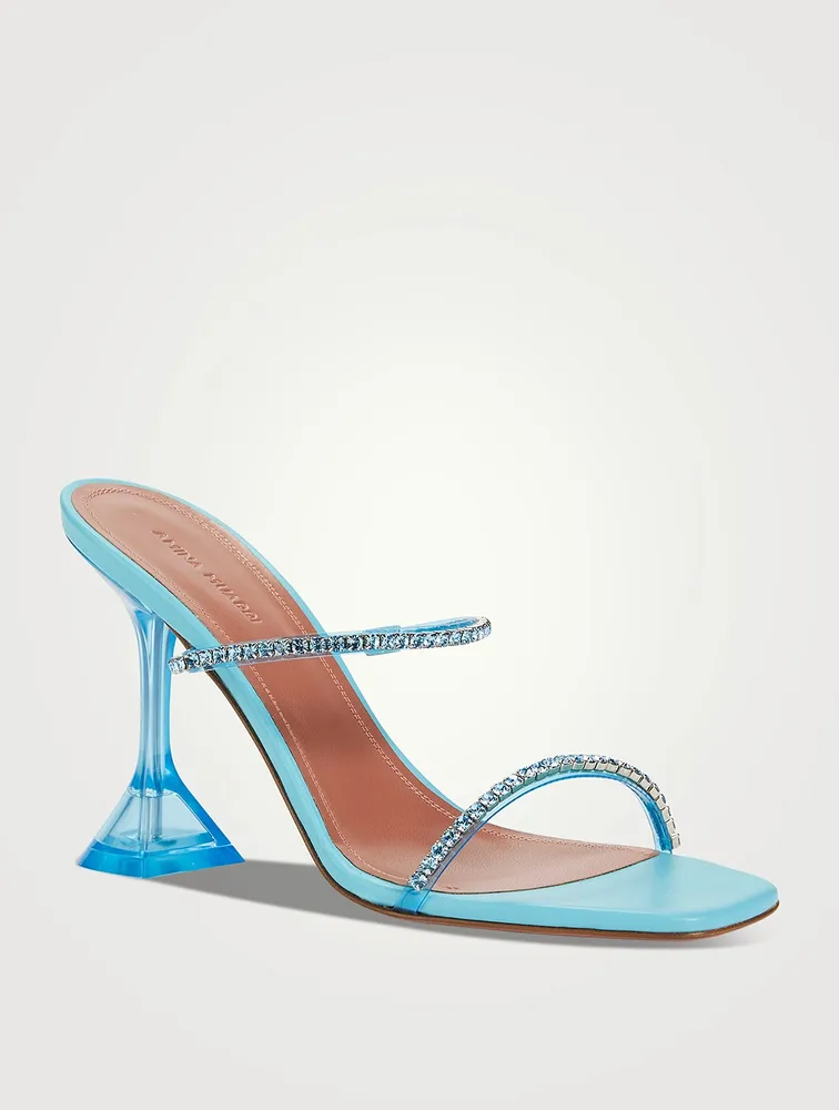 Gilda Glass Heeled Sandals