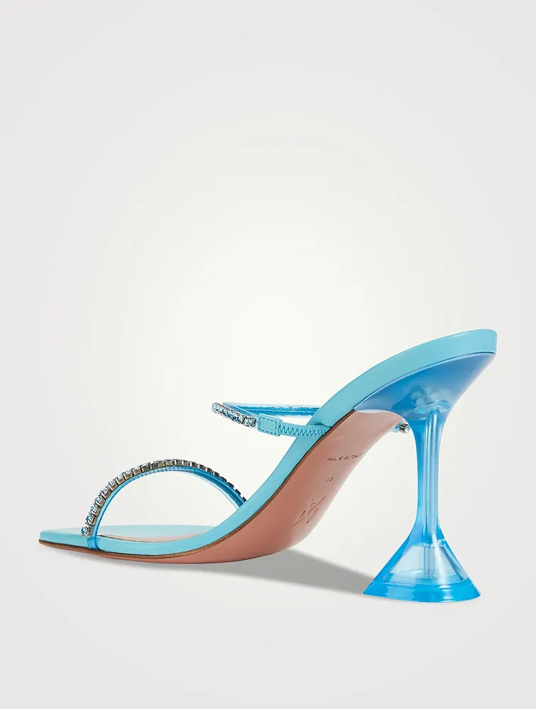 Gilda Glass Heeled Sandals