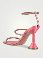 Gilda Crystal Satin Sandals