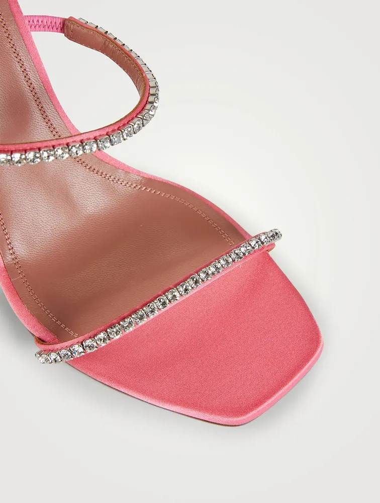 Gilda Crystal Satin Sandals