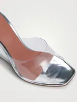 Lupita Glass Clear PVC Wedge Mules