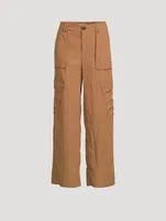 Wide-Leg Cargo Pants