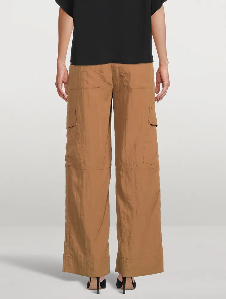 Wide-Leg Cargo Pants