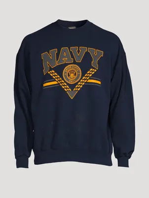 Vintage Navy College Sweatshirt