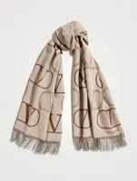 VLOGO Wool And Cashmere Scarf